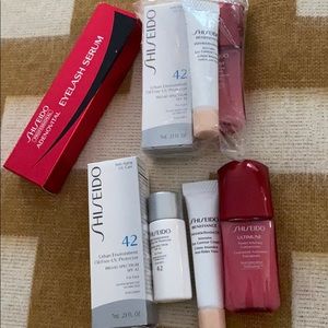 Shiseido eyelash serum and samples